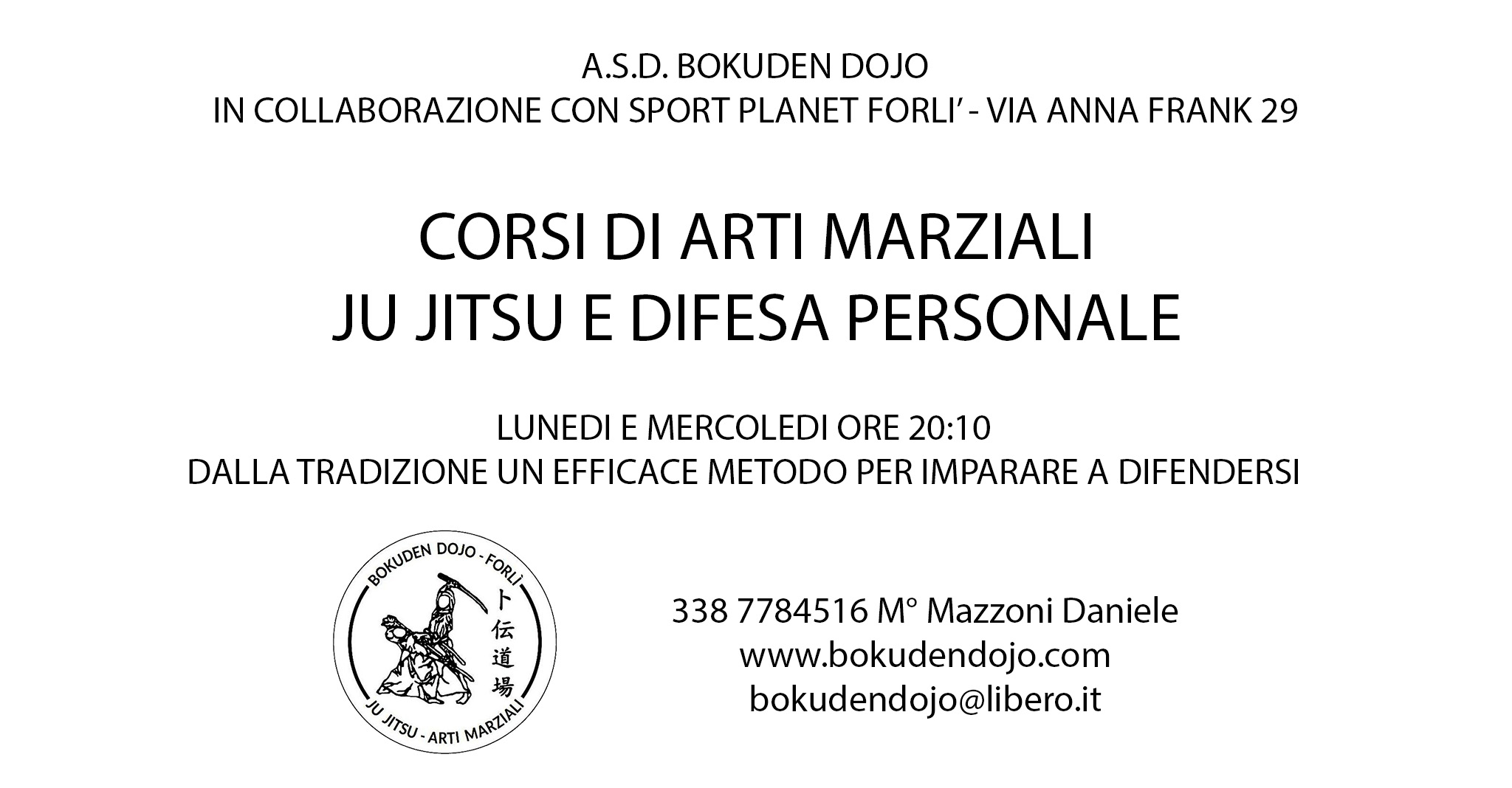 CORSO JU JITSU E DIFESA PERSONALE